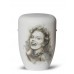 Hand Painted Biodegradable Cremation Ashes Funeral Urn / Casket – Marilyn Monroe (Candle In The Wind)